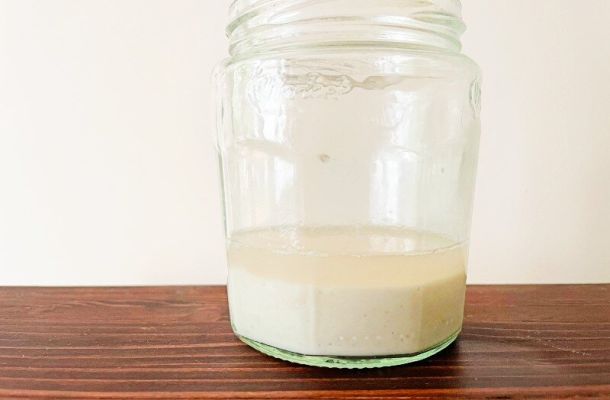 What to do if a sourdough starter has liquid on the top